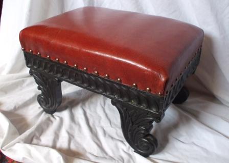 antique-stool-moroccan-leather1